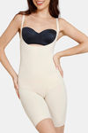 Zivame All Day Light Weight Shaping Bodysuit With Legs - Oyster White — thumbnail 6